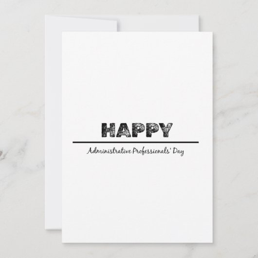 Fijne dag van de Administratieve Beroeps Kaart (Achterkant)