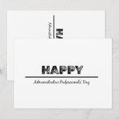 Fijne dag van de Administratieve Beroeps Kaart (Voorkant / Achterkant)