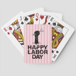 Fijne Dag van de Arbeid Pokerkaarten