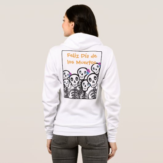 Fijne Dag van de Doden  Hoodie (Achterkant volledig)