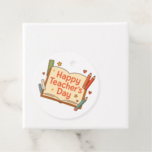 Fijne dag van de leraar bedankjes labels (In situ)