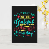 Fijne Dag van de Leraar! Wij zijn u vandaag dankba Kaart (Gele Bloem)