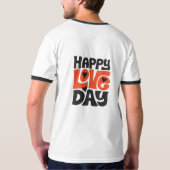 Fijne dag van de liefde t-shirt (Achterkant)
