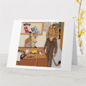 Fijne dag van de secretaris kaart (Gele Bloem)