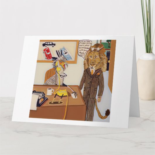 Fijne dag van de secretaris kaart (Voorkant)