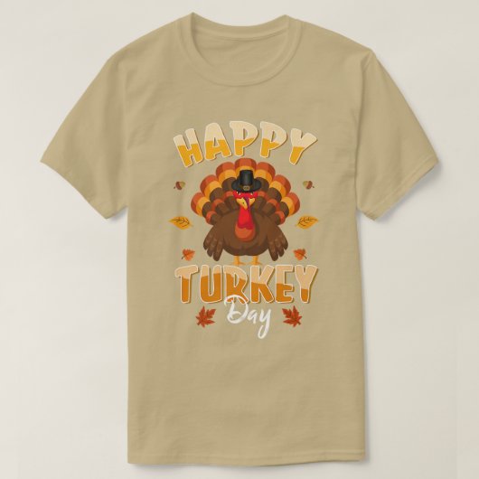 Fijne Dag van de Thanksgiving Dag van de Vrede T-shirt (Design voorkant)