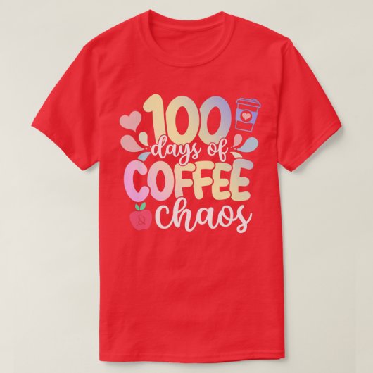 Fijne dag van schoolonderwijzers Dagen Koffee Chao T-shirt (Design voorkant)