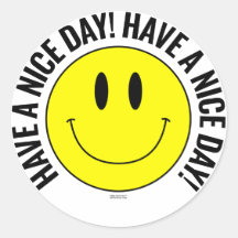 Fijne dag verder! Smilie Sticker