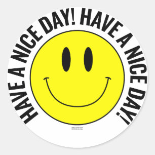 Fijne dag verder! Smilie Sticker