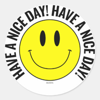 Fijne dag verder! Smilie Sticker
