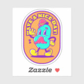 Fijne dag - vinyl sticker (Vel)