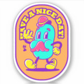 Fijne dag - vinyl sticker (Voorkant)