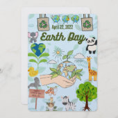 Fijne dag voor de aarde Ga door planeet het is jou Feestdagenkaart (Voorkant / Achterkant)