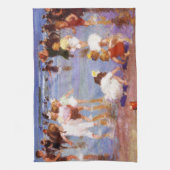 Fijne dagen op het strand theedoek (Verticaal)