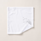 Fijne Dandelionen blazen in de wind Bad Handdoek (Wasdoekje)
