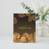 Fijne dankzeggende groeten met valgrepen feestdagenkaart (Staand voorkant)
