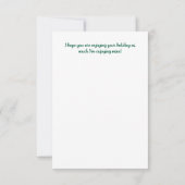 Fijne dans met kerst! bedankkaart (Achterkant)