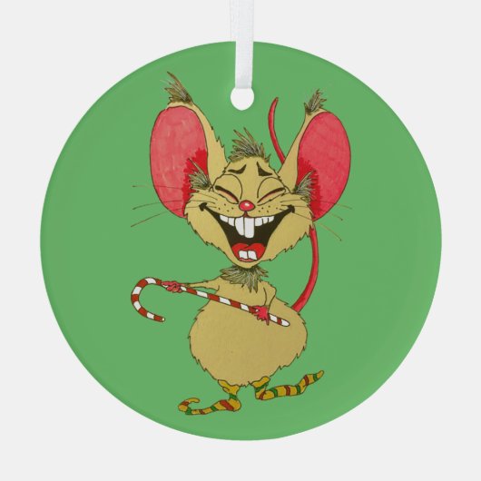 Fijne dans met kerst! glas ornament (Achterkant)