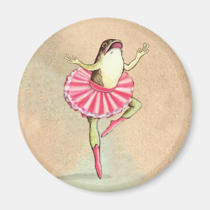 Fijne dansende Ballerina Kikker Magnet