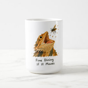 Fijne dineren als het beweegt baardagaam kunst koffiemok