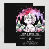 Fijne Dino Triceratops verjaardag Kaart (Voorkant / Achterkant)