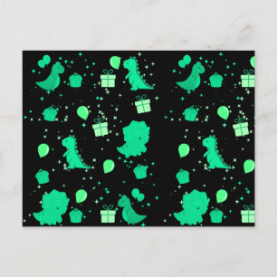 Fijne dinomight verjaardag briefkaart