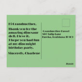 Fijne dinomight verjaardag briefkaart (Achterkant)