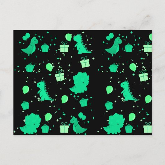 Fijne dinomight verjaardag briefkaart (Voorkant)