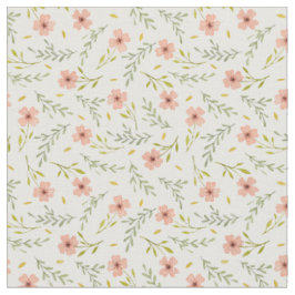 Fijne Ditsy Waterverf Bloem Pastel Patroon Stof