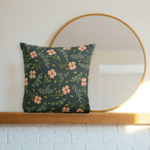 Fijne Ditsy Waterverf Bloemendecor Donkergroen Pat