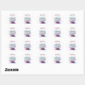 Fijne Diwali aanpasbare witte Ronde Sticker (Vel)