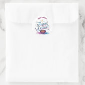 Fijne Diwali aanpasbare witte Ronde Sticker (Tas)