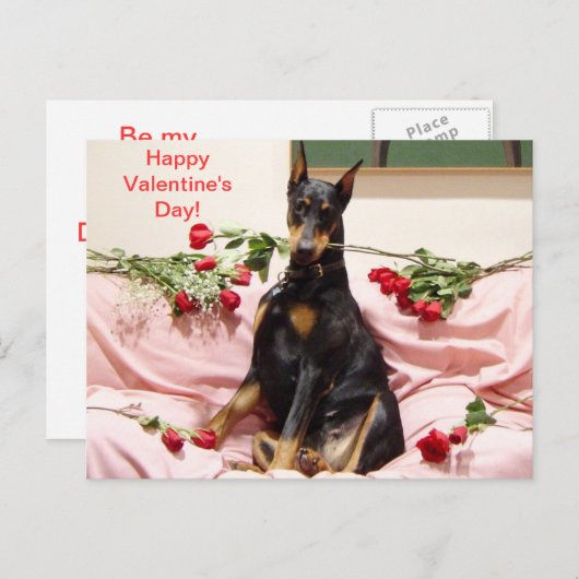 Fijne Dober-Valentijn Feestdagenkaart (Voorkant / Achterkant)