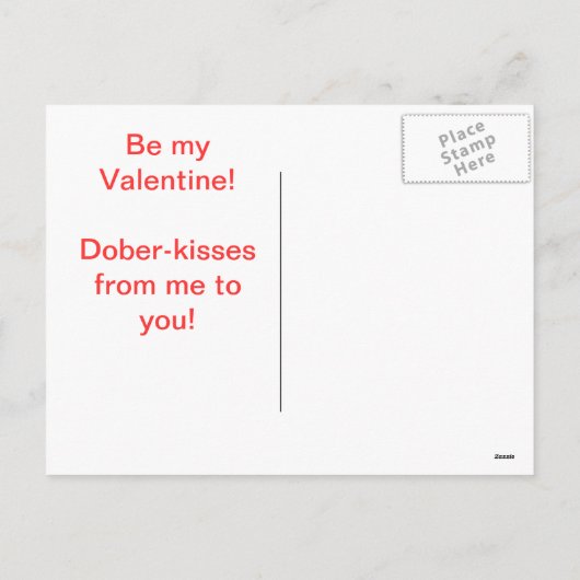 Fijne Dober-Valentijn Feestdagenkaart (Achterkant)