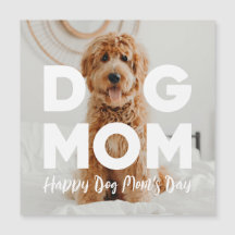 Fijne Dog Mam's Dag! Uw Dog Photo, DOG MOM Kaart