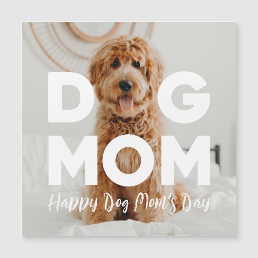 Fijne Dog Mam's Dag! Uw Dog Photo, DOG MOM Kaart (Voorkant)