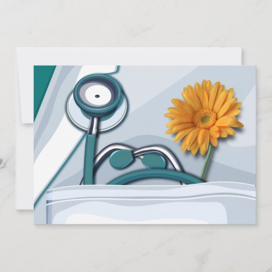 Fijne Doktersdag. Aangepaste Dokter Waardering Kaart (Voorkant)