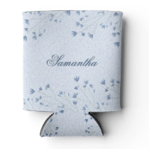Fijne Donkerblauwe Wilde Bloemen Fantasievol