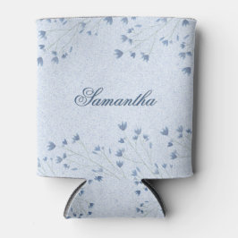 Fijne Donkerblauwe Wilde Bloemen Fantasievol Blikjeskoeler