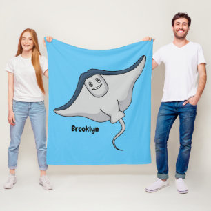 Fijne doornvis cartoon fleece deken