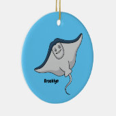 Fijne doornvis cartoon keramisch ornament (Rechts)