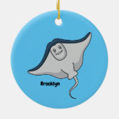 Fijne doornvis cartoon keramisch ornament (Achterkant)