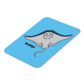 Fijne doornvis cartoon magneet (Linkerzijde)