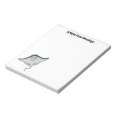 Fijne doornvis cartoon notitieblok (Linkerzijde)