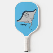 Fijne doornvis cartoon pickleball paddle (Achterkant)