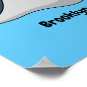 Fijne doornvis cartoon poster (Hoek)