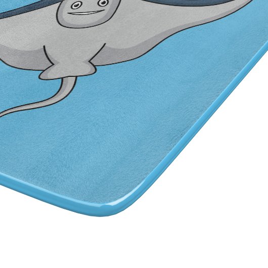 Fijne doornvis cartoon snijplank (Hoek)