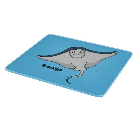 Fijne doornvis cartoon snijplank (Hoek)