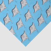 Fijne doornvis cartoon tissuepapier (Detail)