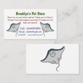 Fijne doornvis cartoon visitekaartje (Voorkant / Achterkant)